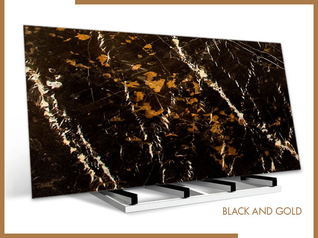 Black and Gold – Marble – Slab