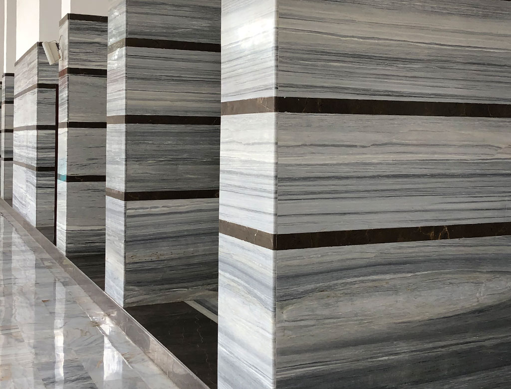 River Grey – Marble – Application